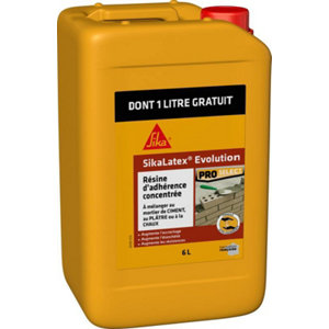 Résine d'adhérence SikaLatex Evolution 5L + 1L gratuit