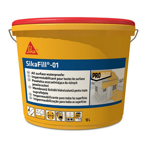 Imperméabilisant toutes surfaces "Sikafill 01" rouge 10 L