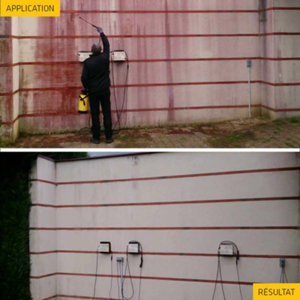 Traitement anti-trace rouge façade Sika Stop red - bidon 5 L