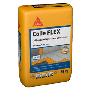 Colle sikaceram-200 flex à carrelage "sans poussière" - sac de 25 kg