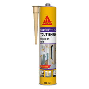 Mastic colle "Sikaflex" 11 FC+ beige  - cartouche 300 ml