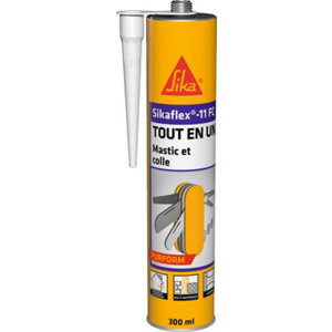 Mastic colle "Sikaflex" 11 FC+ blanc  - cartouche 300 ml