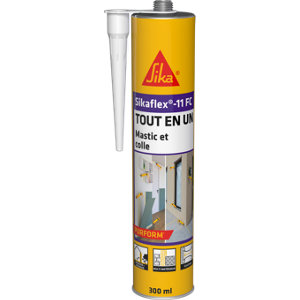 Mastic colle "Sikaflex" 11 FC+ blanc  - cartouche 300 ml