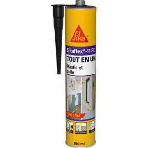 Mastic colle "Sikaflex" 11 FC+ noir  - cartouche 300 ml