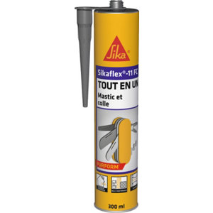 Mastic colle "Sikaflex" 11 FC+ gris béton - cartouche 300 ml