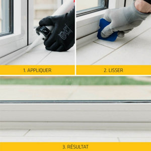 Mastic silicone Sikaseal menuiserie neutre universel anthracite - 300 ml