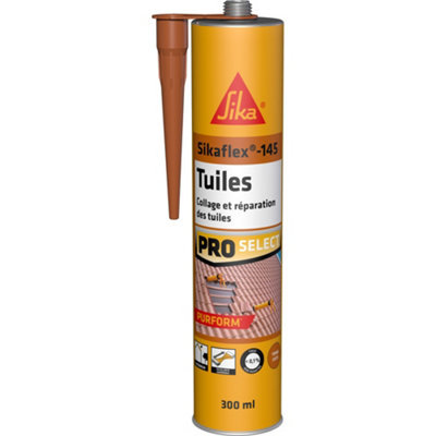 Mastic colle Sikaflex 145 cuite pour réparation et collage souple de tuiles 300ml Sika - vue 2