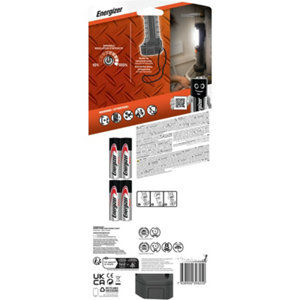 Lampe torche, baladeuse pro à piles - 550 lumens