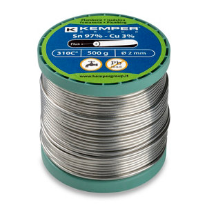 Bobine fil étain sans plomb 500 g diamètre 2 mm 