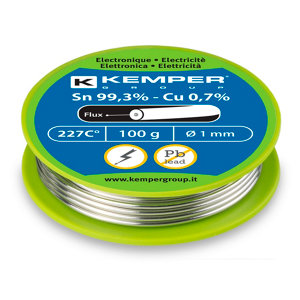 Bobine fil étain diamètre 1 mm 100 g spéciale électricité