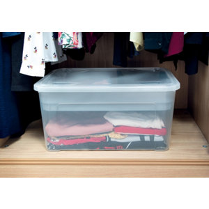 Boite de rangement avec plateau 43 L