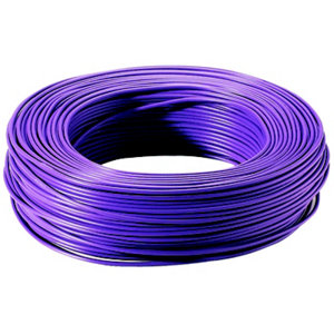 Fil électrique H07VU 1,5 mm² violet 100 m