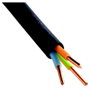 Câble électrique R2V 3G2,5 mm² noir 100 m