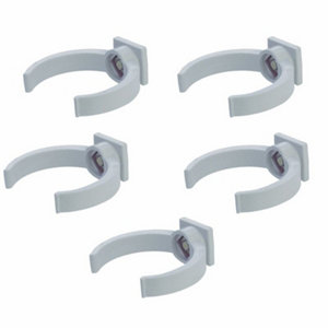 Sachet de 5 colliers de fixation pour gouttière en PVC de Ø 50 mm gris
