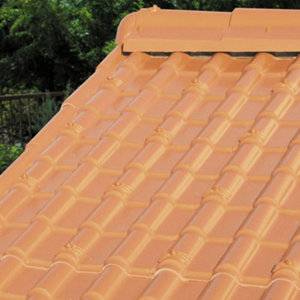 Plaque de couverture en PVC Francia couleur Terre Naturelle, 2300×780 mm