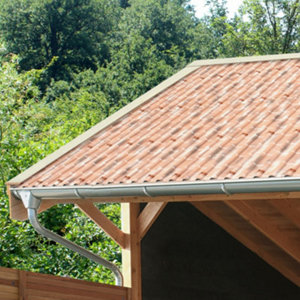 Plaque de couverture en PVC Francia couleur Sienne Antique, 2300×780 mm