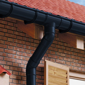 Profil de gouttière demi-ronde PVC gris anthracite- développé 25 - 4 mètres