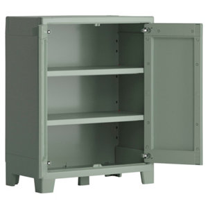 Armoire basse verte "Planet" H. 100 x L. 80 x P. 44 cm