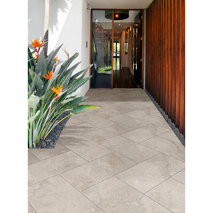 Carrelage extérieur grès cérame beige GRAN BALI - 31 x 62 cm