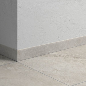 Plinthe de carrelage intérieur grès cérame émaillé VARANA IVOIRE 7,5 x 62 cm