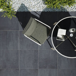 Dalle noir 60 x 60 cm x Ep. 20 mm