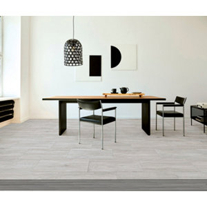 Carrelage de sol intérieur "Chalet" gris - l.30 x L.60 cm