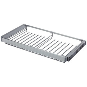 Cadre coulissant L. 95 x p. 51,4 x H. 5,8 cm et porte-pantalons L. 86,8 x p. 51 x H. 10,3 cm