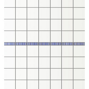 Listel rayures bleues - l. 5 x L. 20 cm