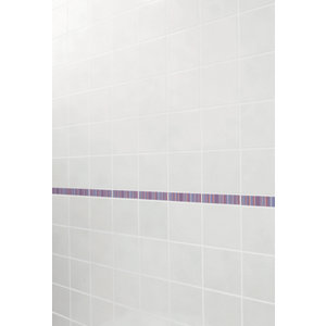 Listel rayures violettes - l. 5 x L. 20 cm