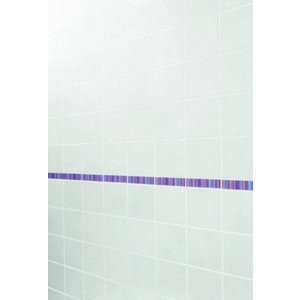 Listel rayures violettes - l. 5 x L. 20 cm