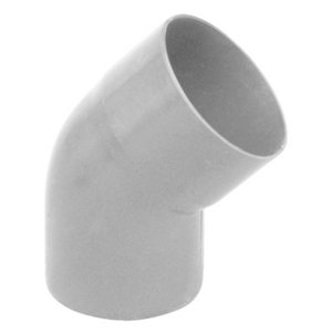 Coude en PVC Dév. 25 mm gris