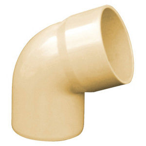 Coude en PVC sable M/F - 67°30 et Ø80