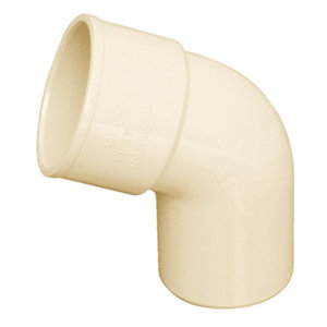 Coude en PVC blanc sable Ep. 2,2 mm 67 °30 Ø 100 mm