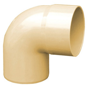 Coude en PVC sable M/F - 87°30 et Ø80