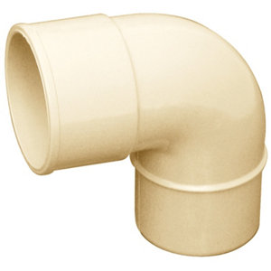 Coude en PVC sable Ep. 2,2 mm 87 °30 Ø 100 mm