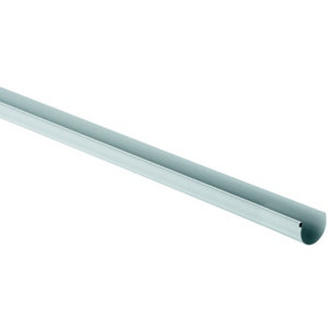 Profilé de gouttière de 25 en PVC, L. 4 m gris