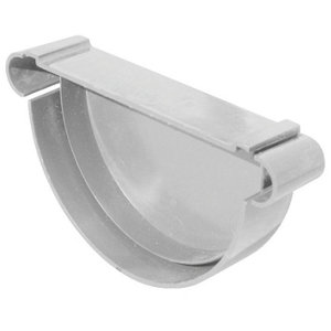 Fond de gouttière en PVC 25 mm gris