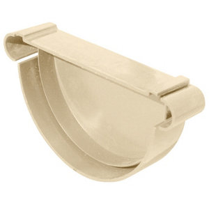 Fond de gouttière en PVC profilé de 33 mm sable