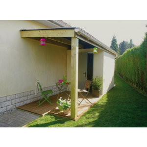 Profilé de gouttière de 25 en PVC, L. 2 m sable