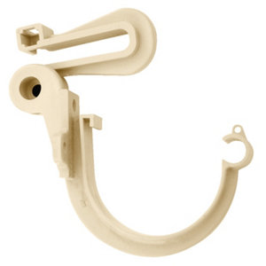 Crochet bandeau 16 mm avec étrier réglable PVC ton sable