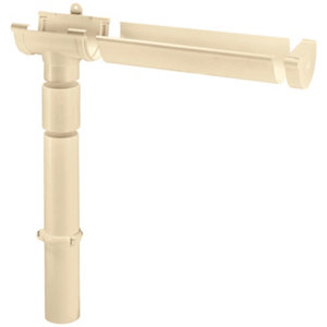 Profil de gouttière de 16, en PVC L 2 m sable