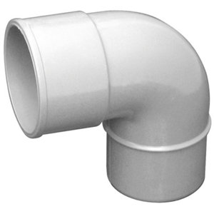 Coude en PVC gris M/F - 87°30 et Ø50