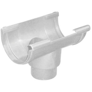 Naissance centrale en PVC gris 25/80 mm