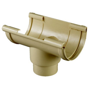 Naissance centrale et support en PVC, sortie Ø 100 cm en couleur sable