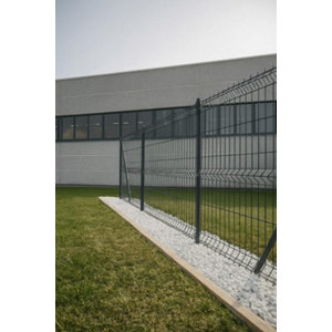 Panneau rigide gris H. 153 x 2 m