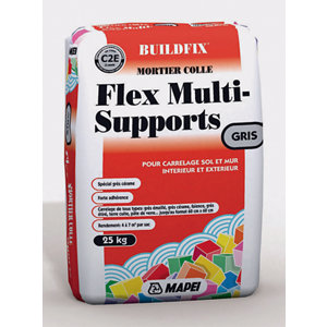 Mortier colle flex multisupport C2E - Blanc - 25 kg