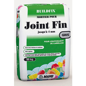 Mortier pour joint fin - Gris - 20 kg