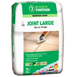 Mortier joint large pour sols et murs, intérieurs et extérieurs