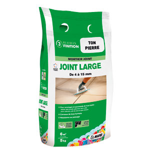 Mortier joint large pour sols et murs, intérieurs et extérieurs - Sac de 5 kg