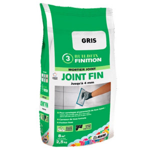 Mortier pour joint fin - Gris - 2.5kg*